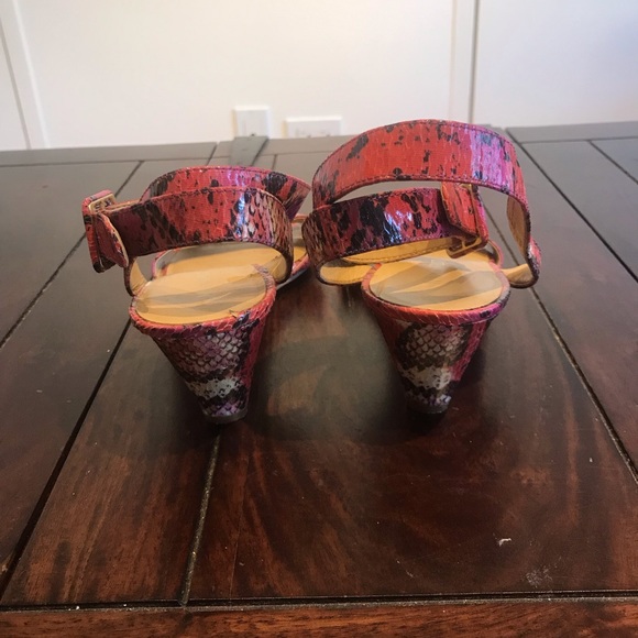 Nine West ankle strap animal print sandals - Picture 3 of 5